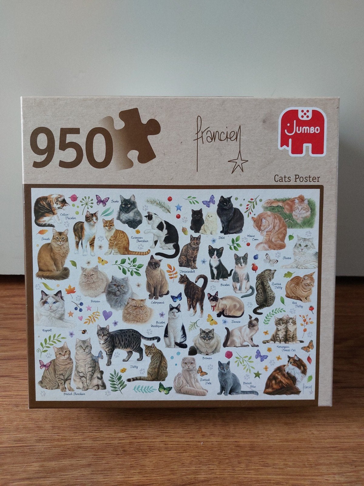 Puzzel van JUMBO • 'Cats Poster', Ophalen of Verzenden, 500 t/m 1500 stukjes, Zo goed als nieuw, Legpuzzel