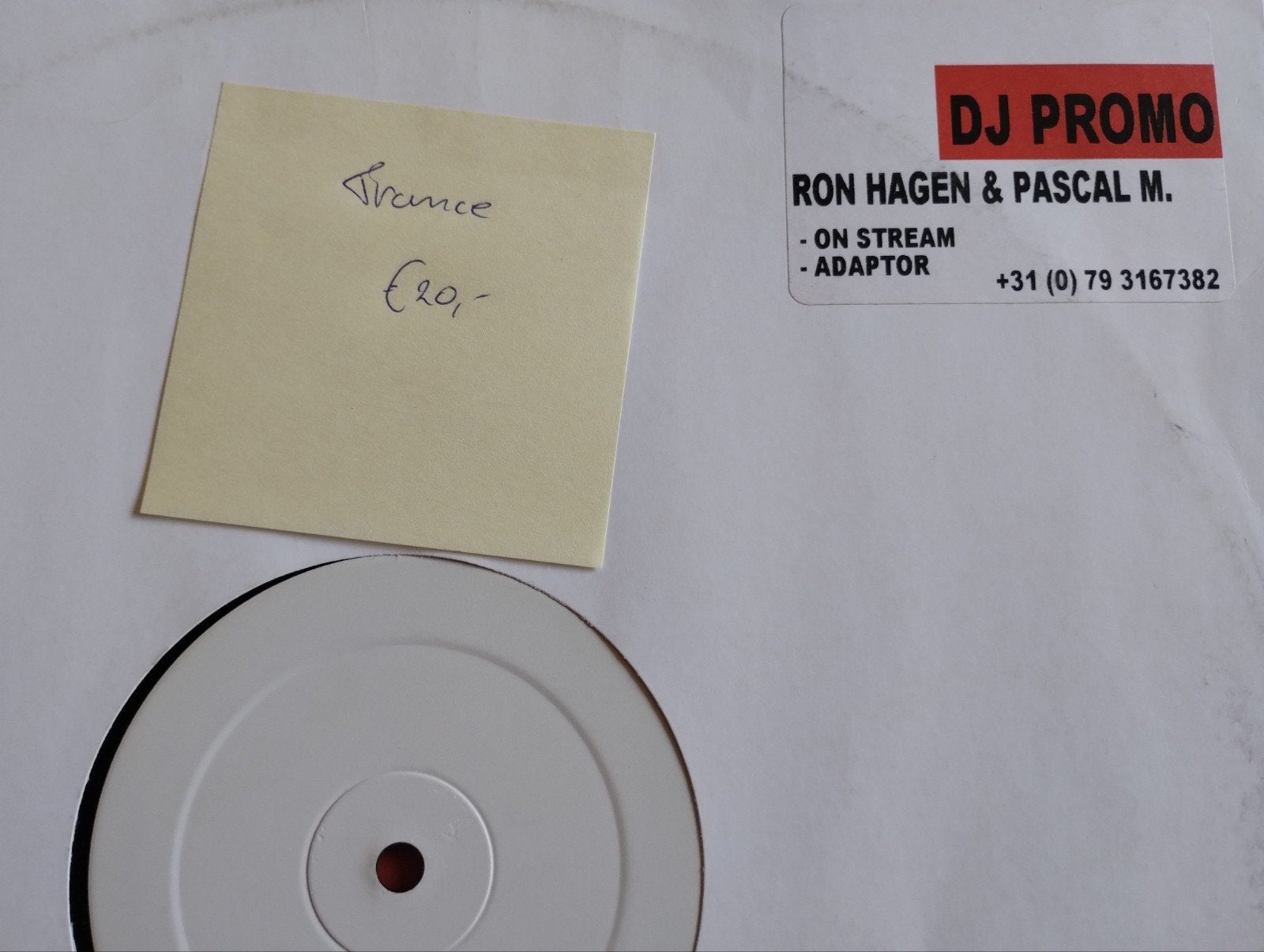 Ron Hagen & Pascal M. - On Stream / Adaptor (DJ Promo 12"), Cd's en Dvd's, Vinyl | Dance en House, LP, Trance, Promo, Ophalen of Verzenden