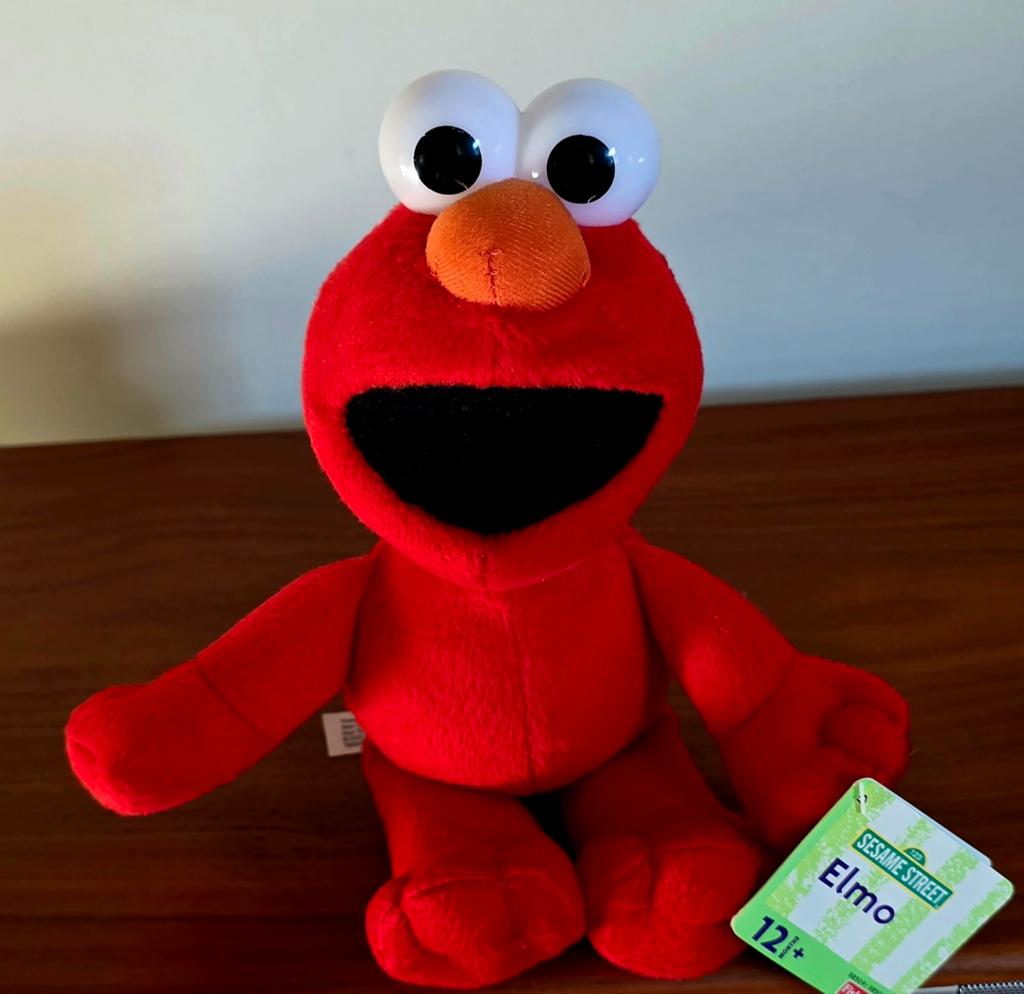Vintage Sesamstraat Elmo knuffel Fisher-Price Mattel 2002, Overige merken, Overige karakters, Overige typen, Ophalen of Verzenden