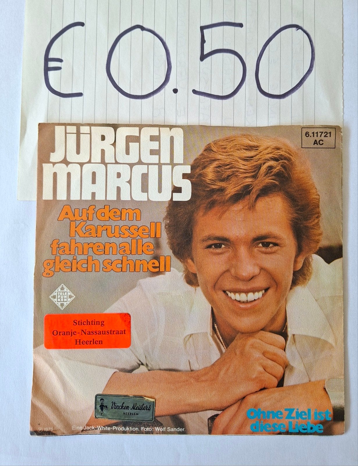 Jurgen Marcus, Ophalen of Verzenden, Gebruikt, 7 inch, Pop