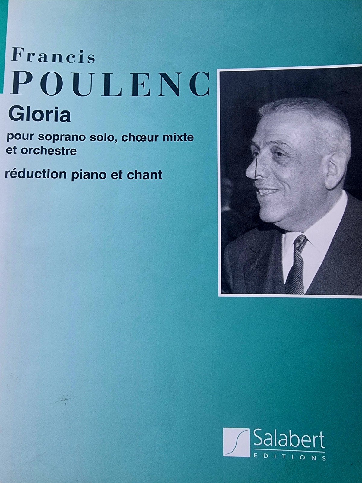 Francis Poulenc - Gloria (reductie piano en 4 zangstemmen) V, Koor, Verzenden, Klassiek, Zo goed als nieuw