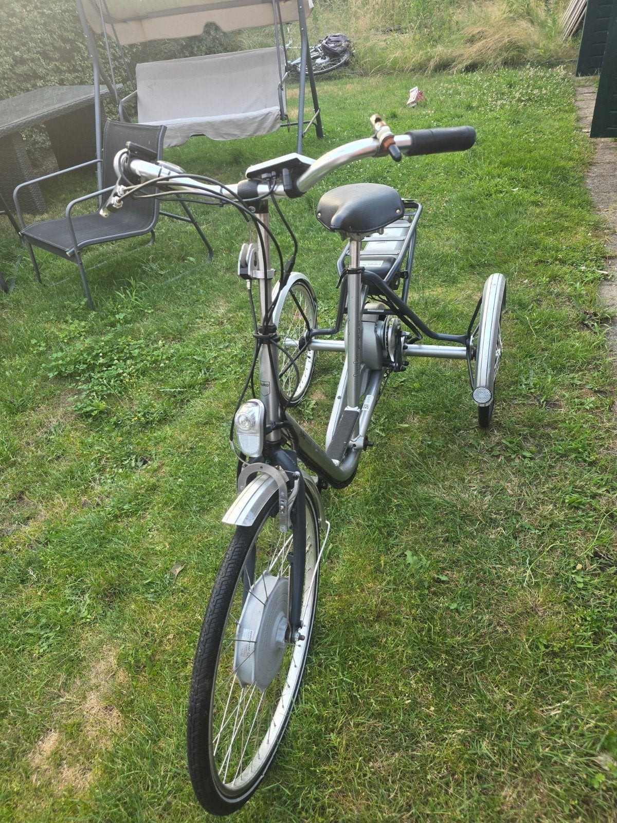 Huka City driewieler e-bike met Heinzmann motor, Zo goed als nieuw, 51 tot 55 cm, 50 km per accu of meer, Ophalen