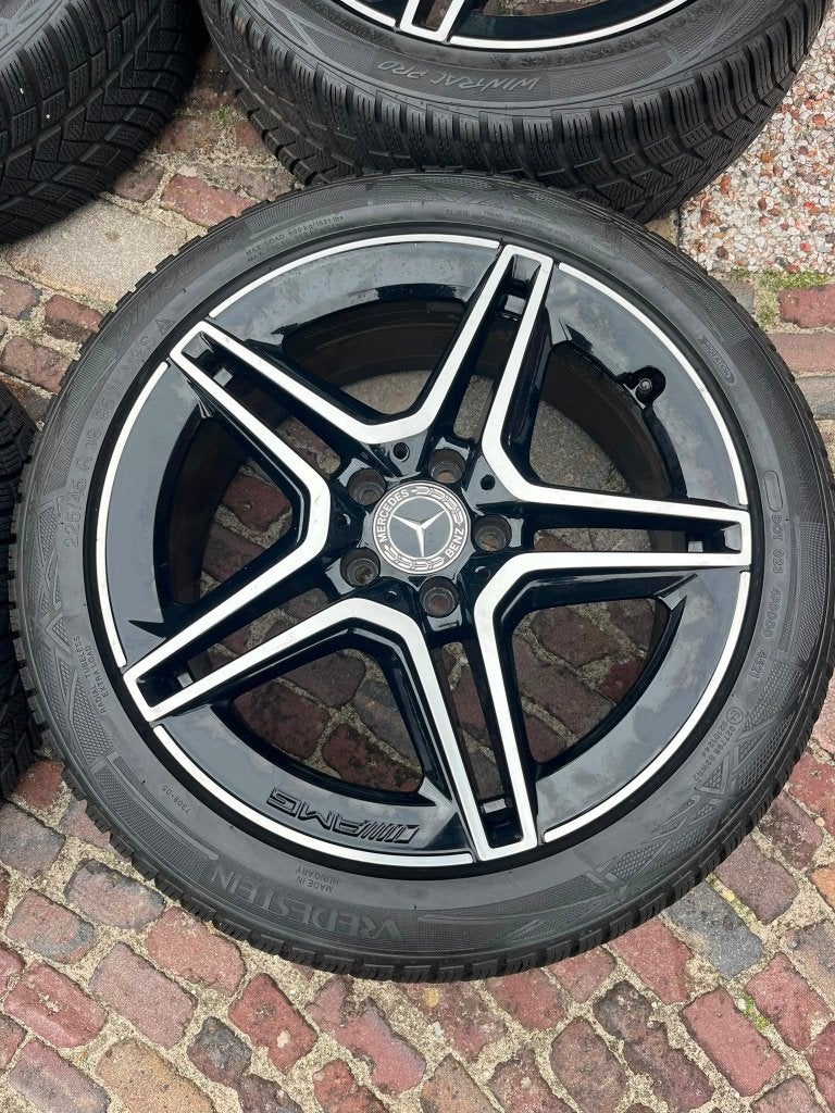Mercedes AMG velgen 18 inch incl winterband, Auto-onderdelen, Banden en Velgen, Ophalen, 18 inch, Gebruikt, Velg(en)