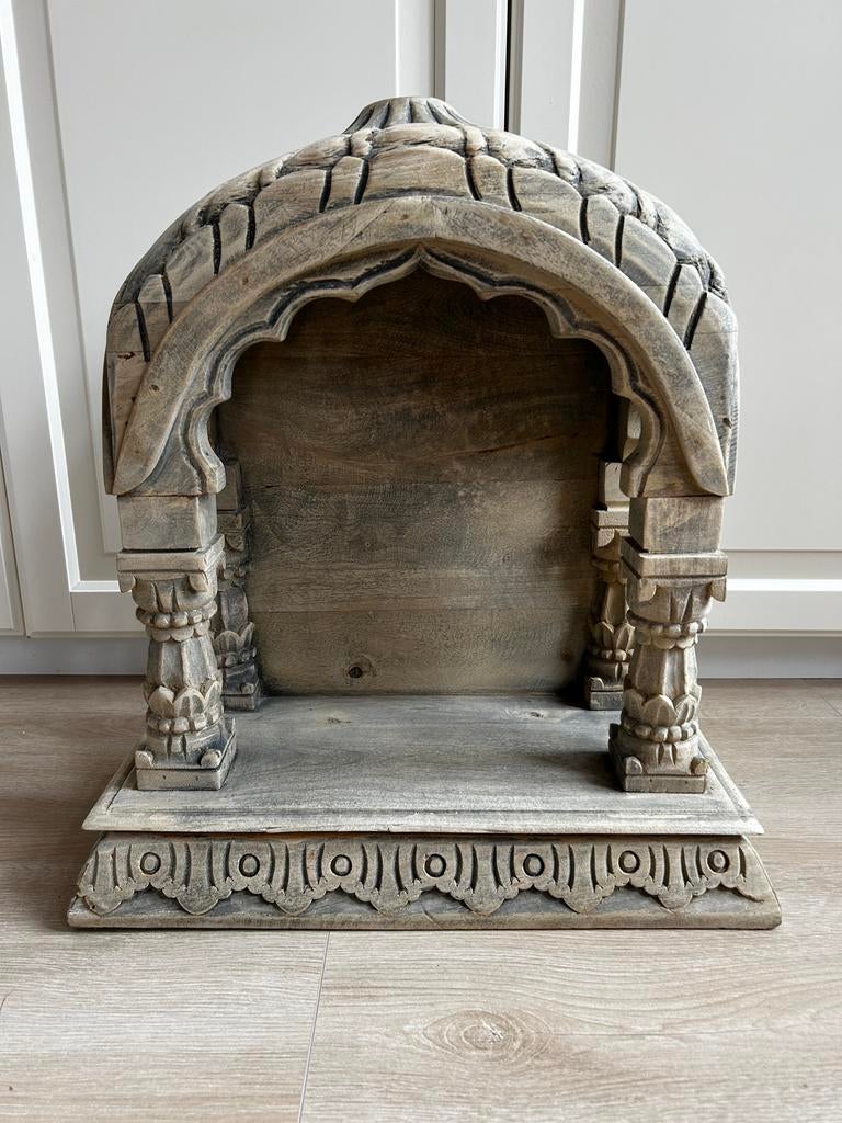 Handgemaakte Authentieke Indiase Tempel - Houten Mandir, Ophalen of Verzenden, Nieuw