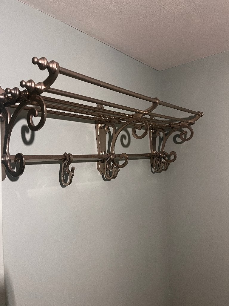 Kapstok, garderobe rek, metaal, vintage, Gebruikt, Minder dan 100 cm, Metaal, Ophalen