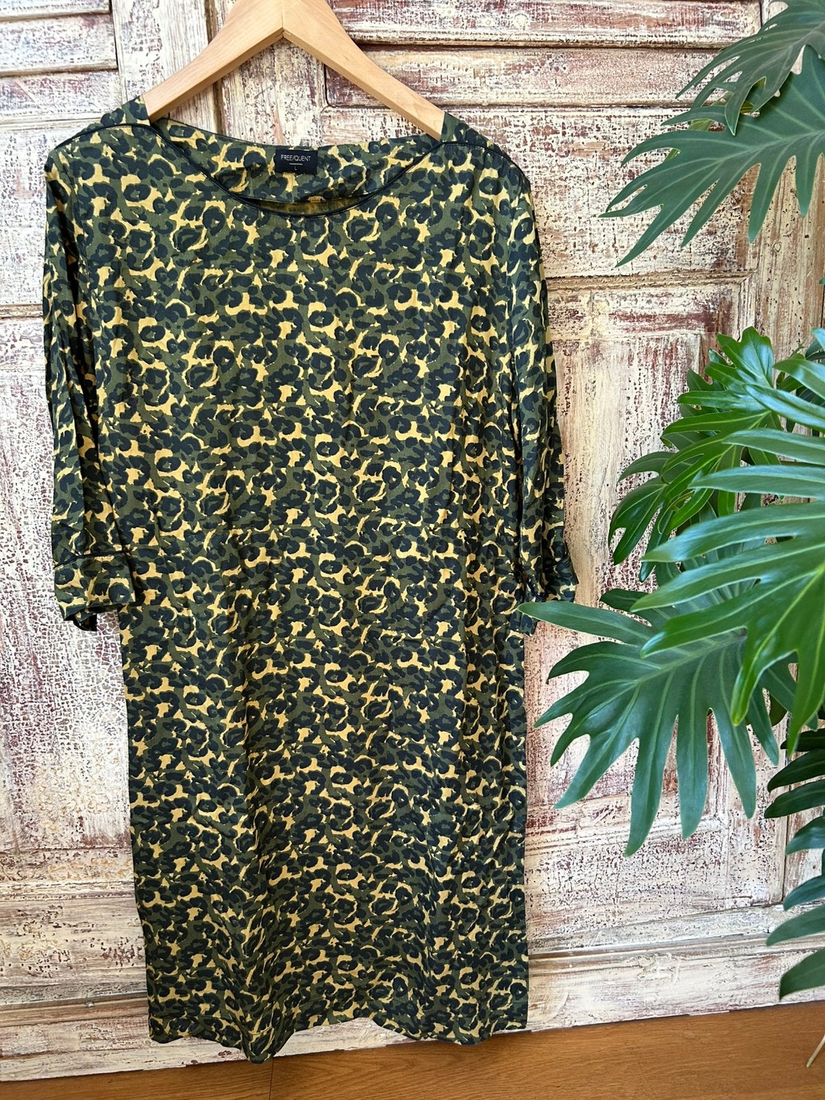 Freequent groen jurkje maat L, Kleding | Dames, Ophalen of Verzenden, Zo goed als nieuw, Maat 42/44 (L), Groen