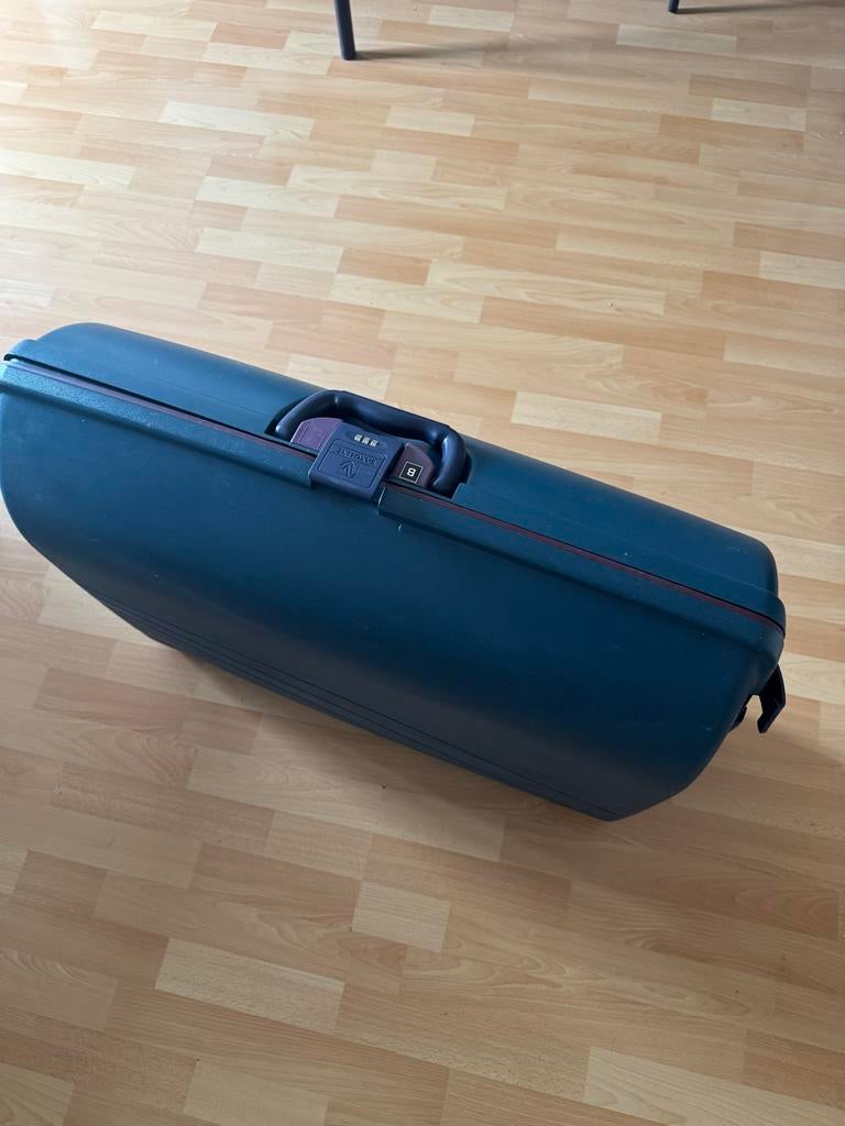 Saxoline koffer, hardcase, blauw, met cijferslot, Ophalen, Gebruikt, Hard kunststof, Slot