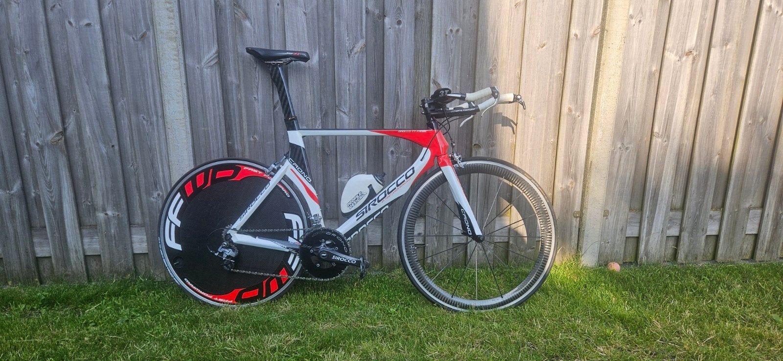 Tijdrit/Triatlon Fiets Maat 58 Volledig Carbon, Carbon, 57 tot 61 cm, Meer dan 20 versnellingen, Ophalen