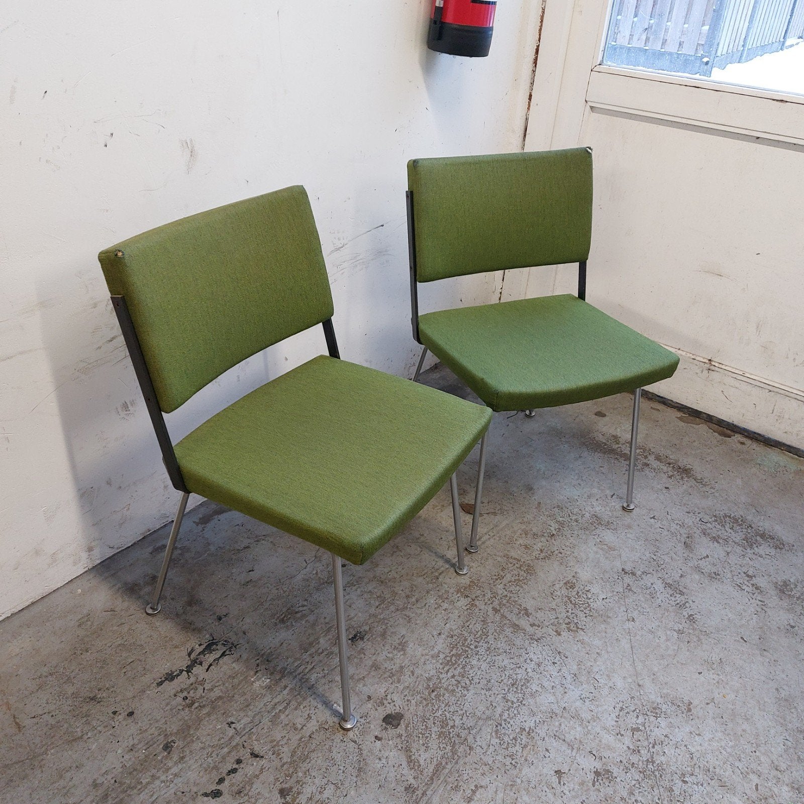 2 x vintage Gispen conferentiestoel model 1261 (stuksprijs), Huis en Inrichting, Ophalen, Gebruikt, Twee, Overige kleuren