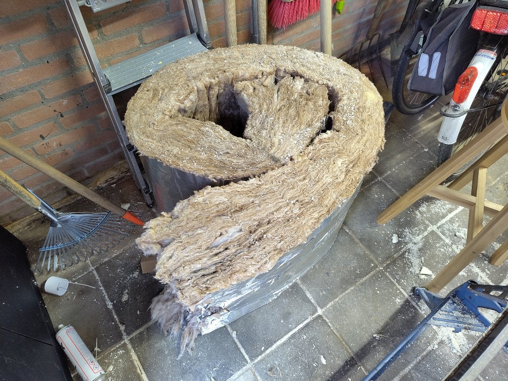 Glaswol rest, 12 cm of meer, Zo goed als nieuw, Minder dan 5 m², Glaswol