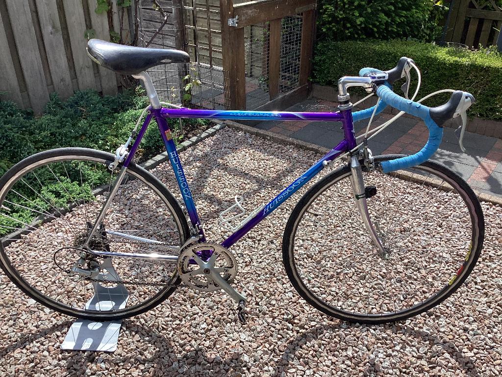 Klassieke Huissoon racefiets, 56 cm, Columbus SLX frame., Fietsen en Brommers, Fietsen | Racefietsen, 28 inch, Gebruikt, Velgrem