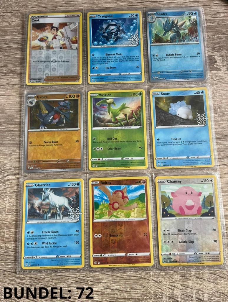 Pokemon Gible Cryogonal Mix 2021–2022 – Bundel 72, Ophalen of Verzenden, Meerdere kaarten