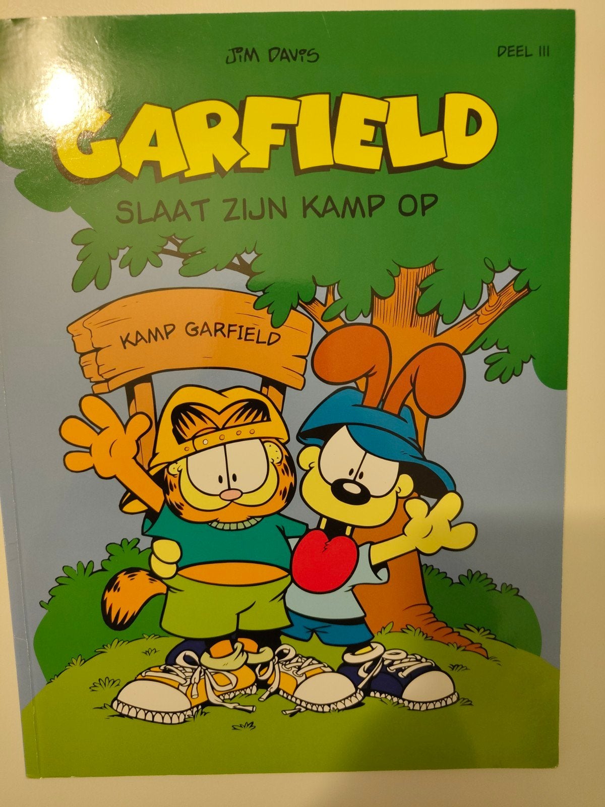Garfield Slaat Zijn Kamp Op - Deel III, Eén stripboek, Ophalen of Verzenden, Zo goed als nieuw, Jim Davis