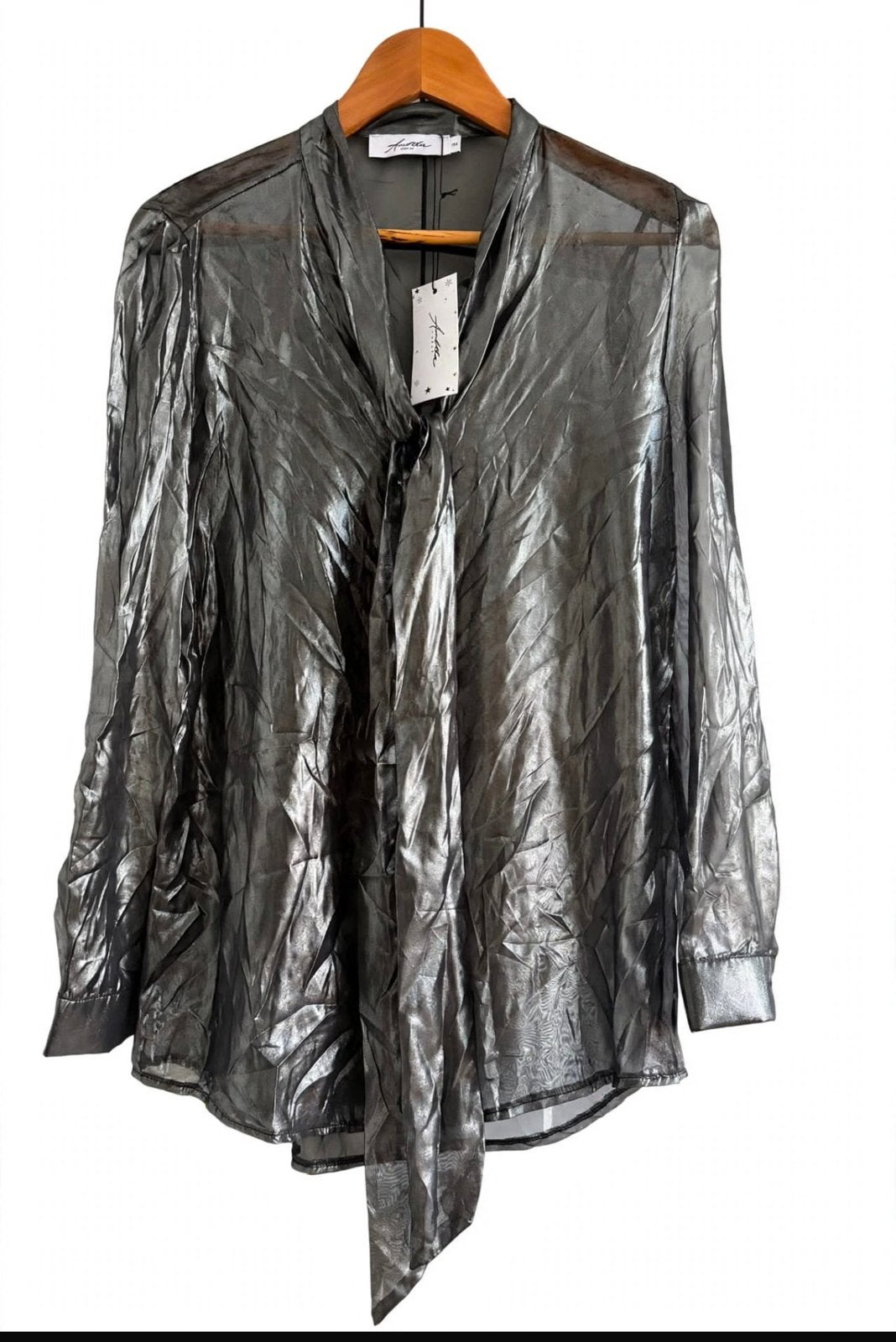 * nieuw* Ambika metallic blouse, Ophalen of Verzenden, Nieuw, Grijs