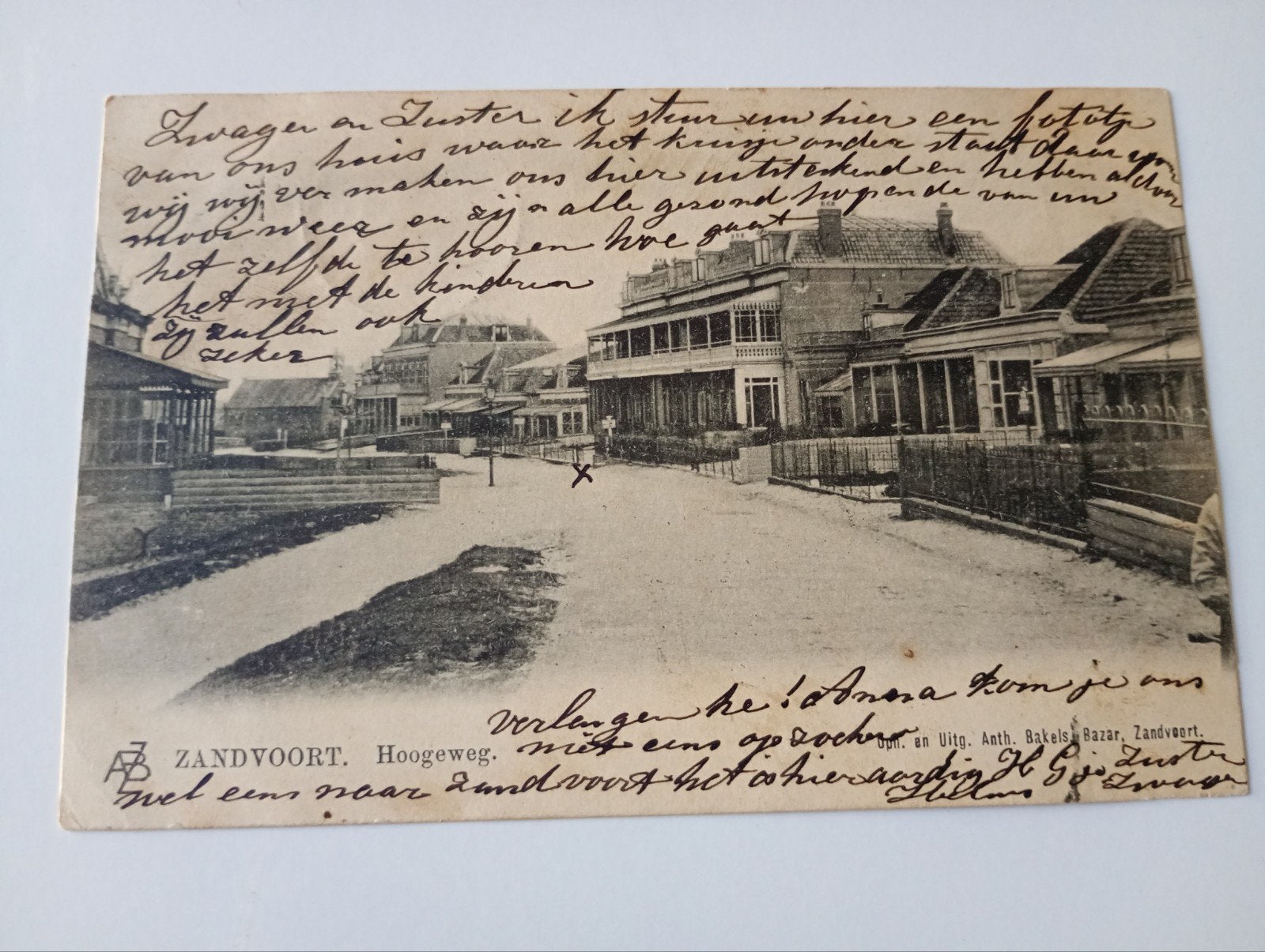 Zandvoort Hoogeweg 1904, Ophalen of Verzenden, Voor 1920, Gelopen, Noord-Holland