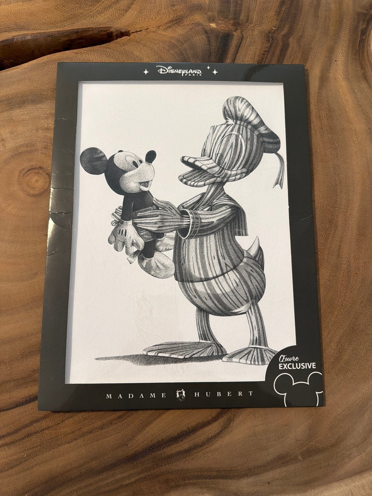 Disneyland Parijs Madame Hubert Donald & Mickey Print, Ophalen of Verzenden, Print, Print/reproductie