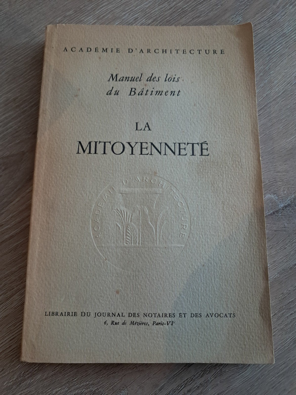 E8 Manuel des lois du Bâtiment: La Mitoyenneté, Boeken, Ophalen of Verzenden
