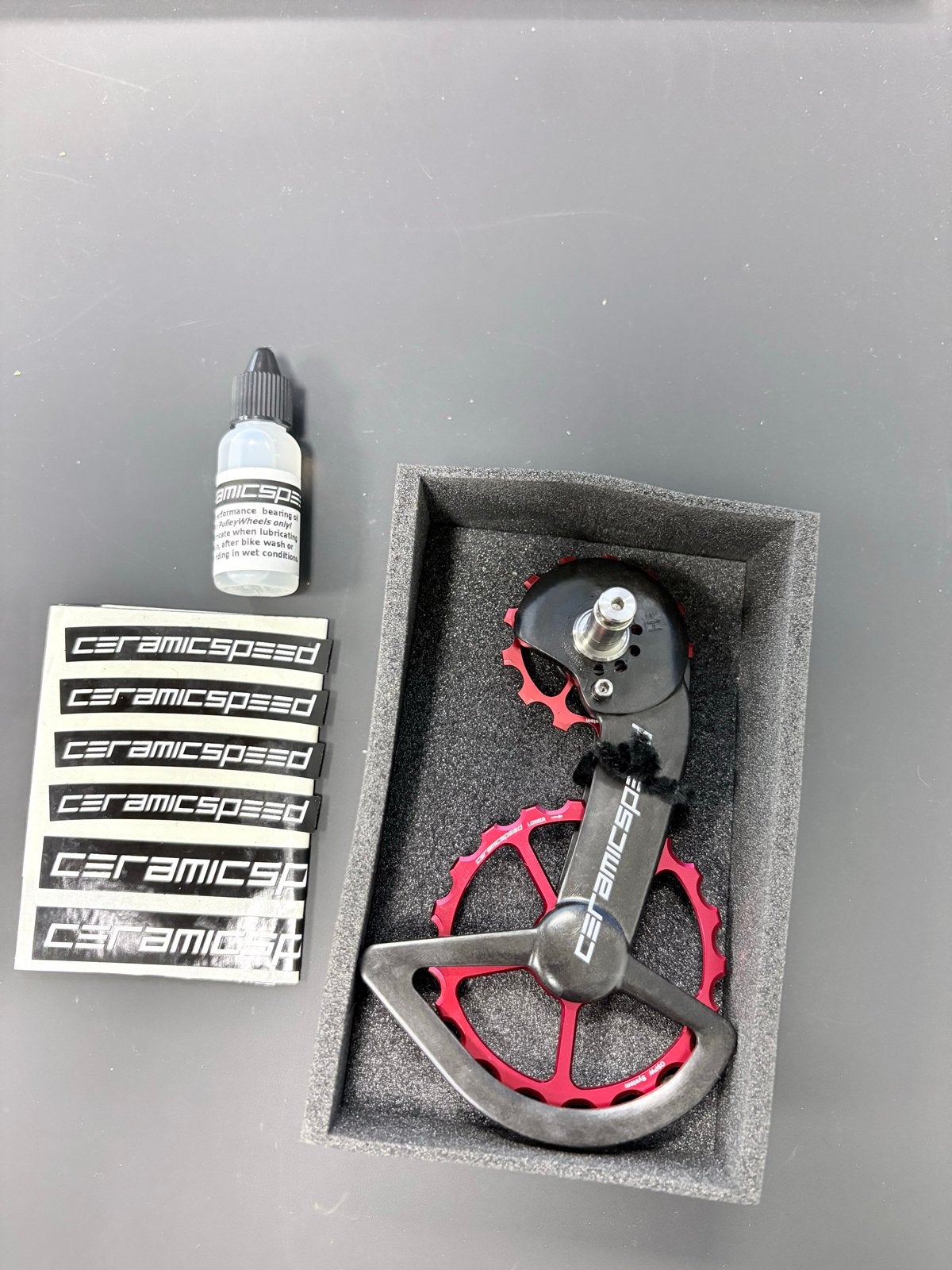 CeramicSpeed OSPW Shimano 9100 serie Rood Gecoat, Nieuw, Ophalen of Verzenden, Derailleur of Ketting, Racefiets