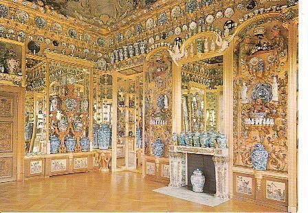 Ansichtkaart	Berlijn  Schloß Charlottenburg	Porseleinkamer, Verzamelen, Verzenden, 1960 tot 1980, Ongelopen, Duitsland