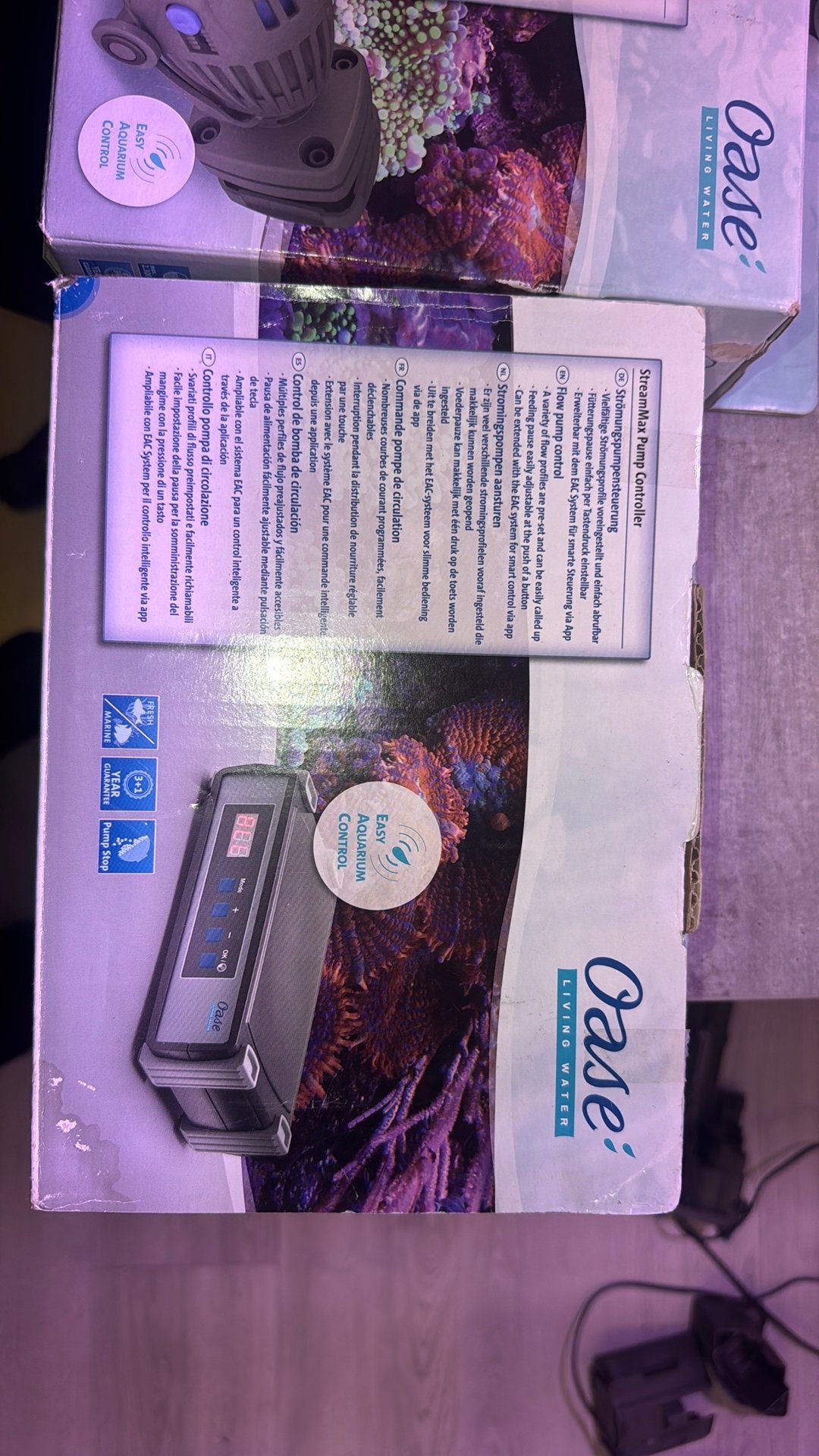 oase 2x stromingspomp + 1x controller, Ophalen of Verzenden, Zo goed als nieuw