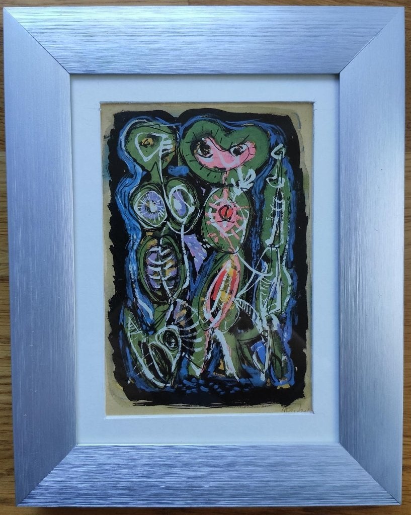 Antoon Rooskens - Plantfiguur - Grafiekje in Lijst, Ophalen of Verzenden