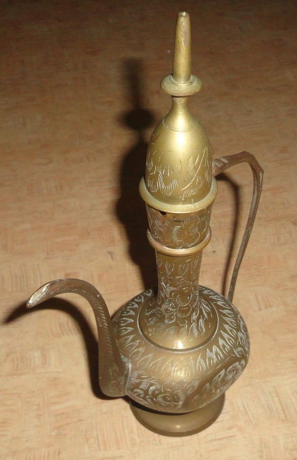 Koperen theepot India, Antiek en Kunst, India, Ophalen of Verzenden, Overige typen, 25 cm