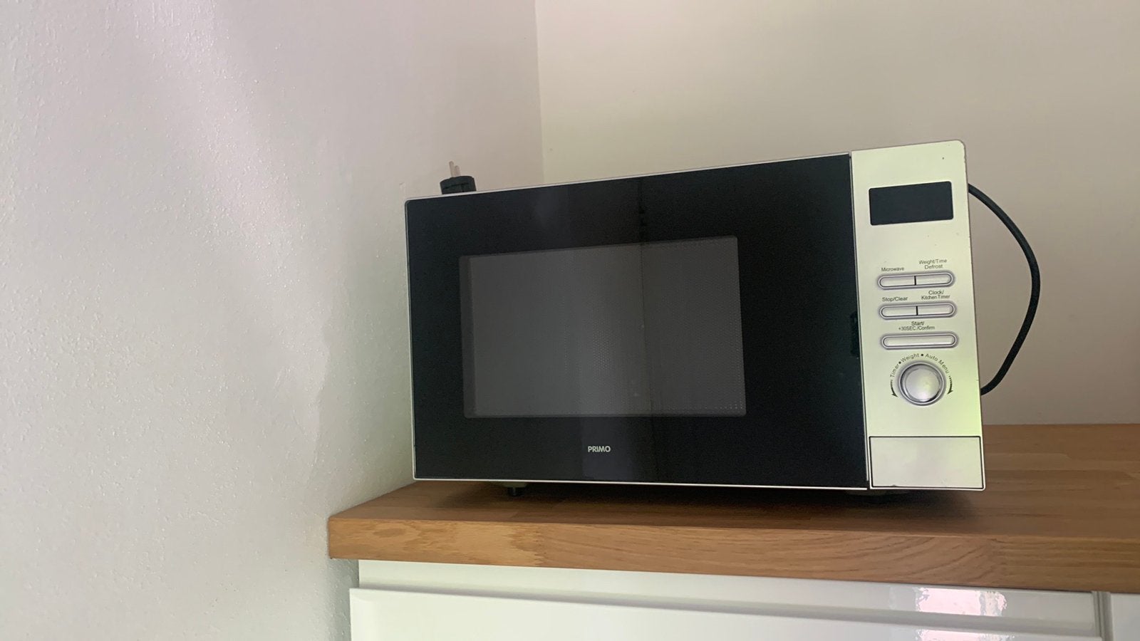 Primo magnetron vrijstaand, Witgoed en Apparatuur, Magnetrons, Gebruikt, Vrijstaand, Magnetron, 45 tot 60 cm, Draaiplateau, Ophalen