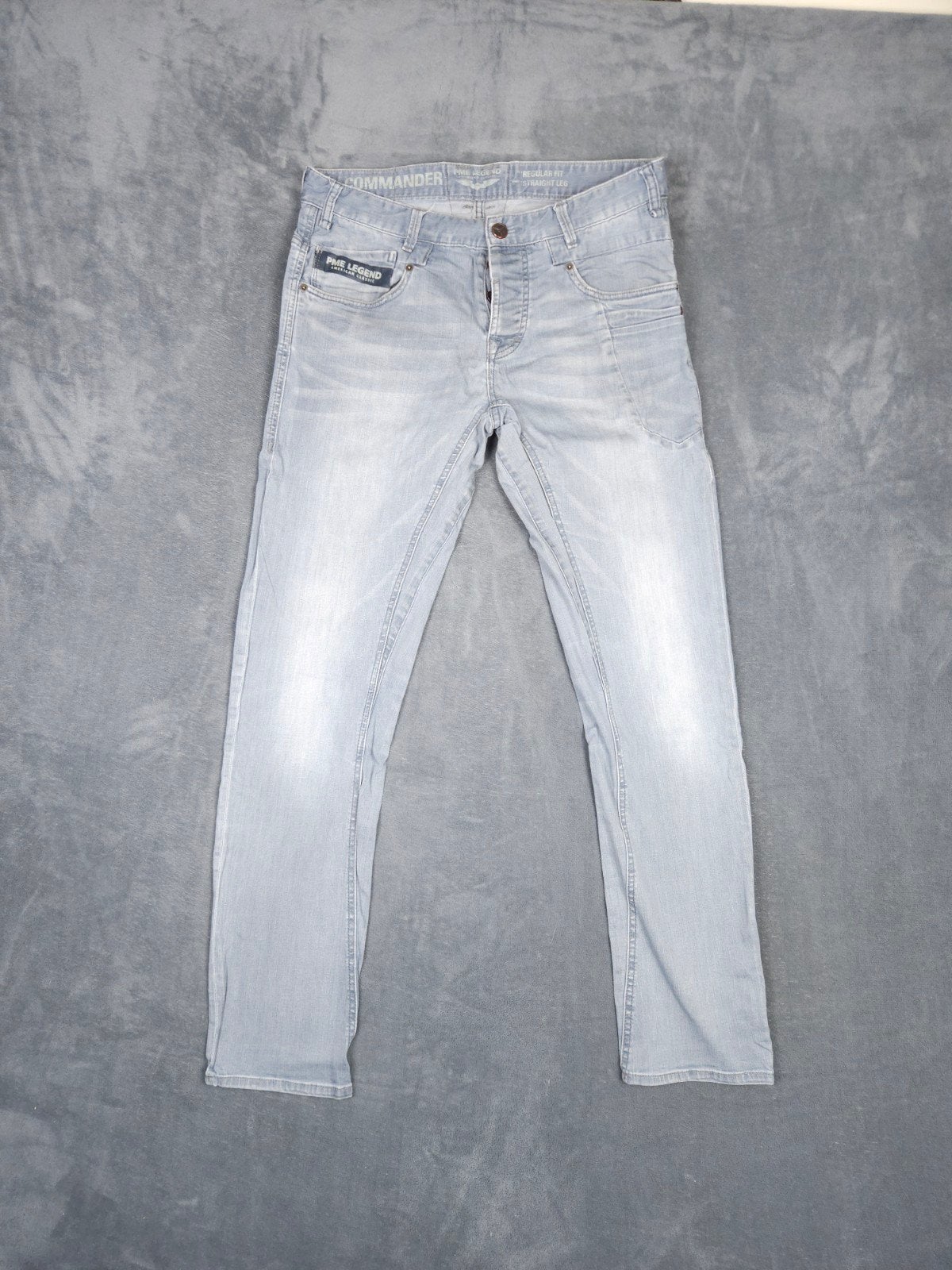 Pme Legend Broek Commander W34 L34 Regular Fit Grijs., ., Zo goed als nieuw, ., W33 - W34 (confectie 48/50)