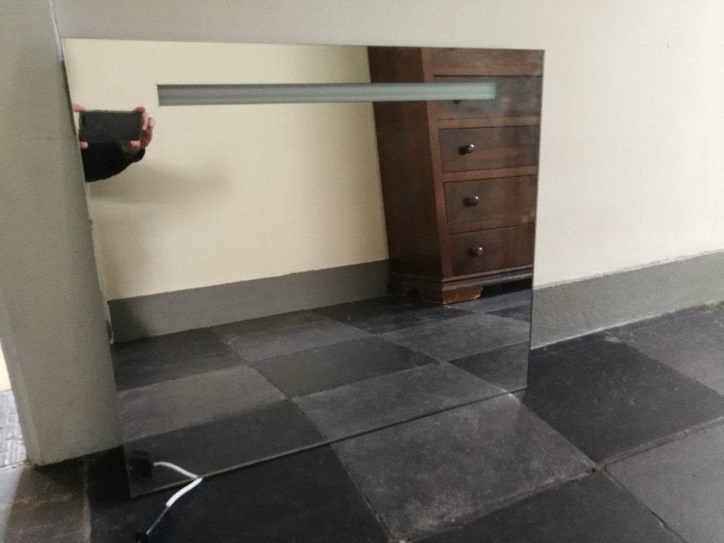 badkamerspiegel met ingebouwde verlichting, Huis en Inrichting, Woonaccessoires | Spiegels, Ophalen of Verzenden, Zo goed als nieuw