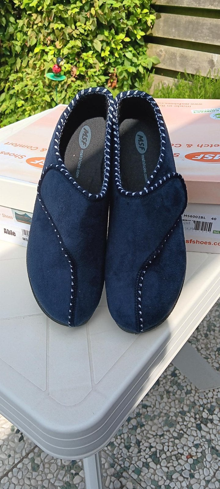 NIEUW IN DOOS... DAMESPANTOFFELS, MAAT 40, Ophalen, Blauw, Nieuw, Pantoffels of Sloffen