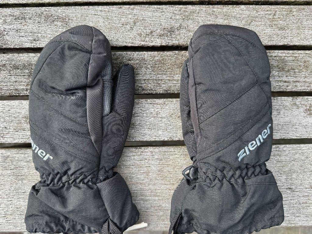 Warme wanten van het merk Ziener. Maat: 4,5, Kleur Zwart, Ziener, Jongen of Meisje, Ophalen of Verzenden, Zo goed als nieuw