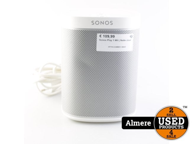 Sonos Play 1 Wit | Nette staat, Sonos, Zo goed als nieuw, Support@sonos, 614 Chapala Street
Santa Barbara, CA 93101
USA