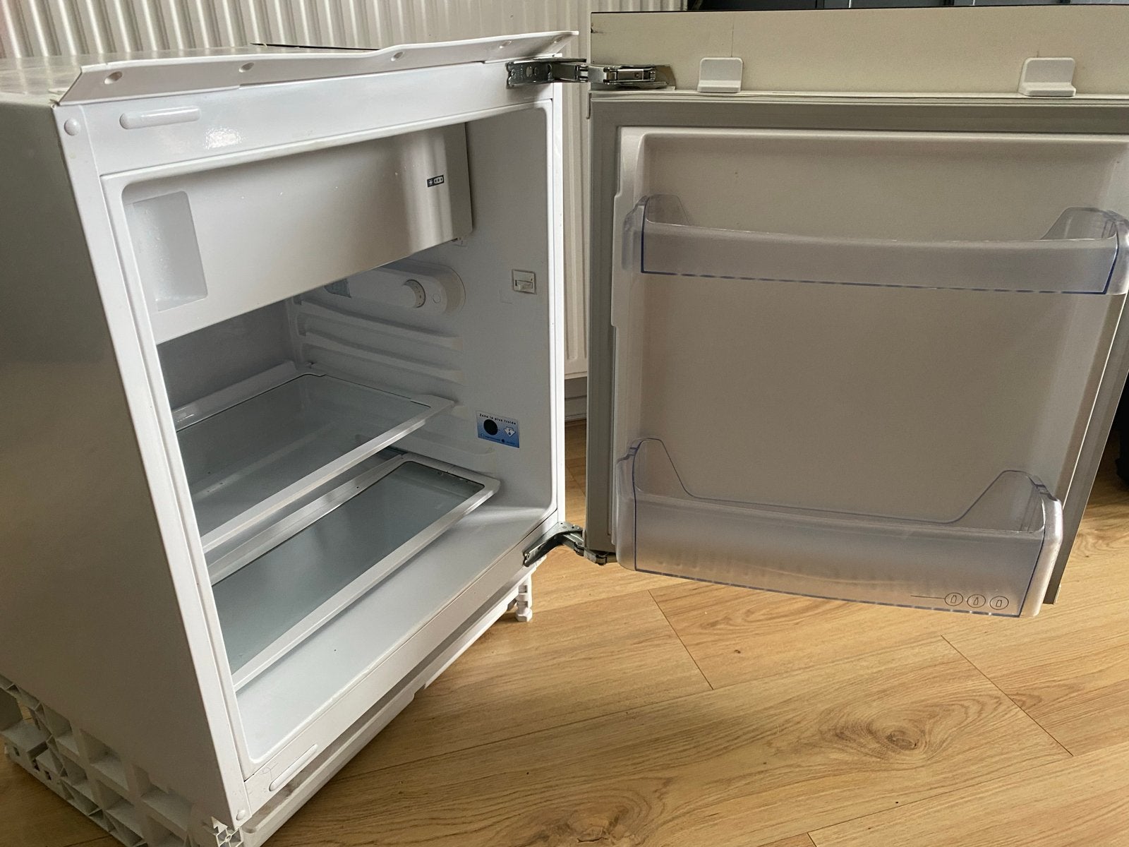 Beko BU 1150 HCA inbouw koelkast (vriezer deur los), Gebruikt, 75 tot 100 liter, 45 tot 60 cm, Met vriesvak