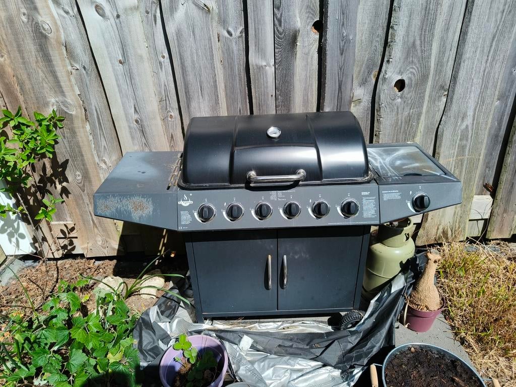 Grote gasbarbecue met 6 branders en zijbrander, Ophalen, Gebruikt, Lidl