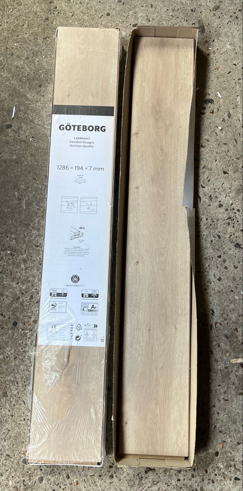 Göteborg Laminaat, ongeveer 3,25m2, Ophalen, 50 tot 150 cm, Nieuw, Minder dan 5 m²