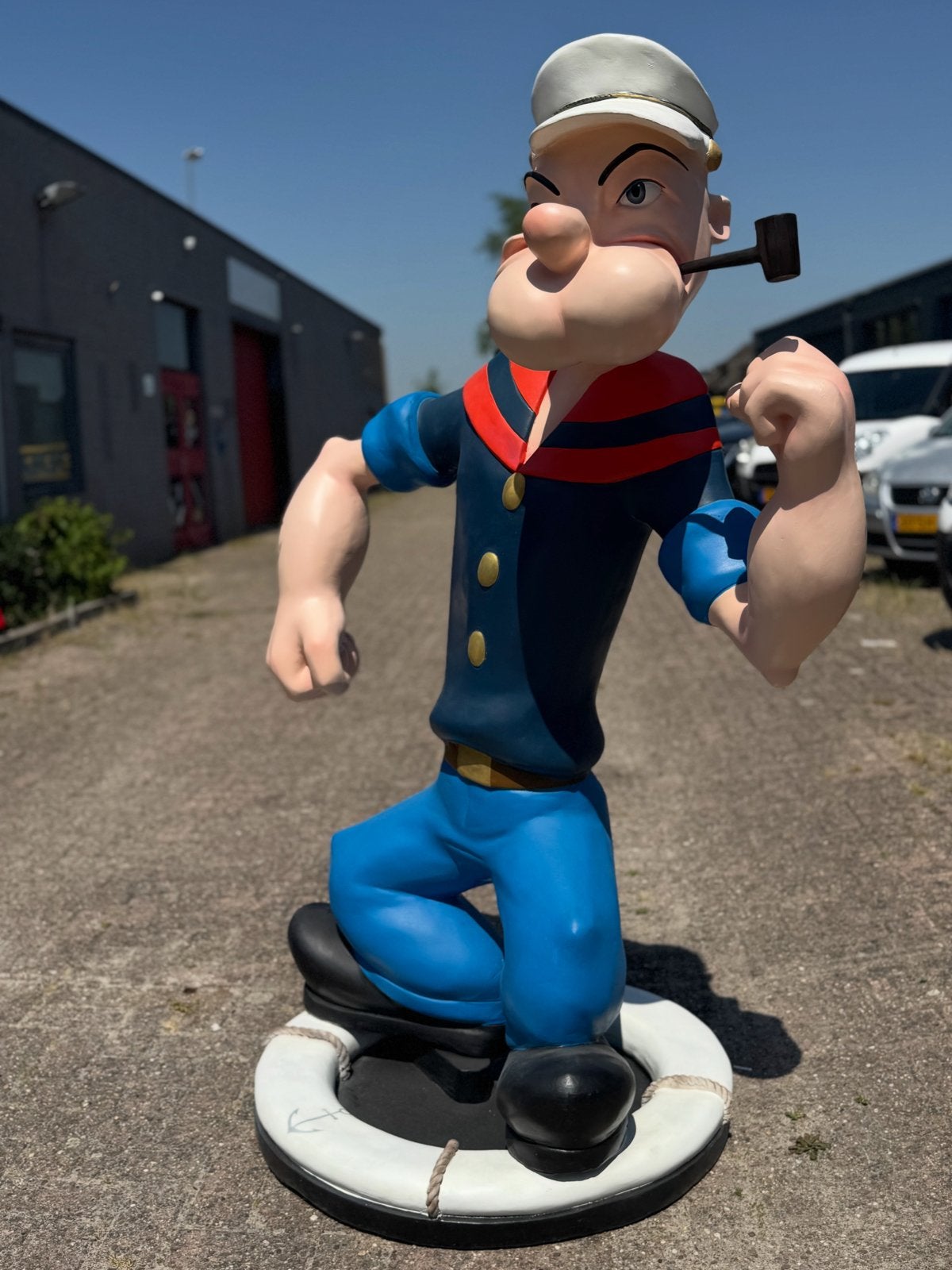 Grote Popeye Beeld - Decoratief Figuur XL, Ophalen, Gebruikt, Beeldje of Figuurtje, .