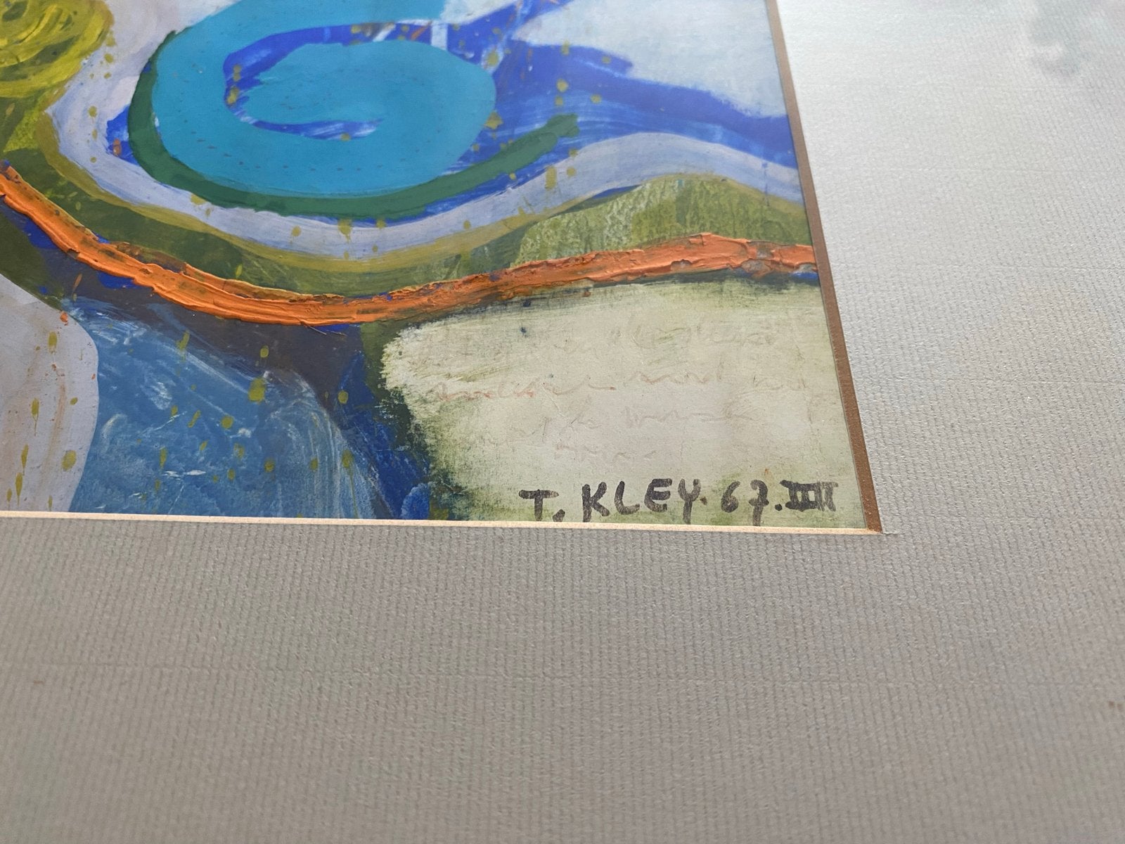 Abstract kunstwerk 'Caliesie' van Theo Kley (1967), Ophalen of Verzenden