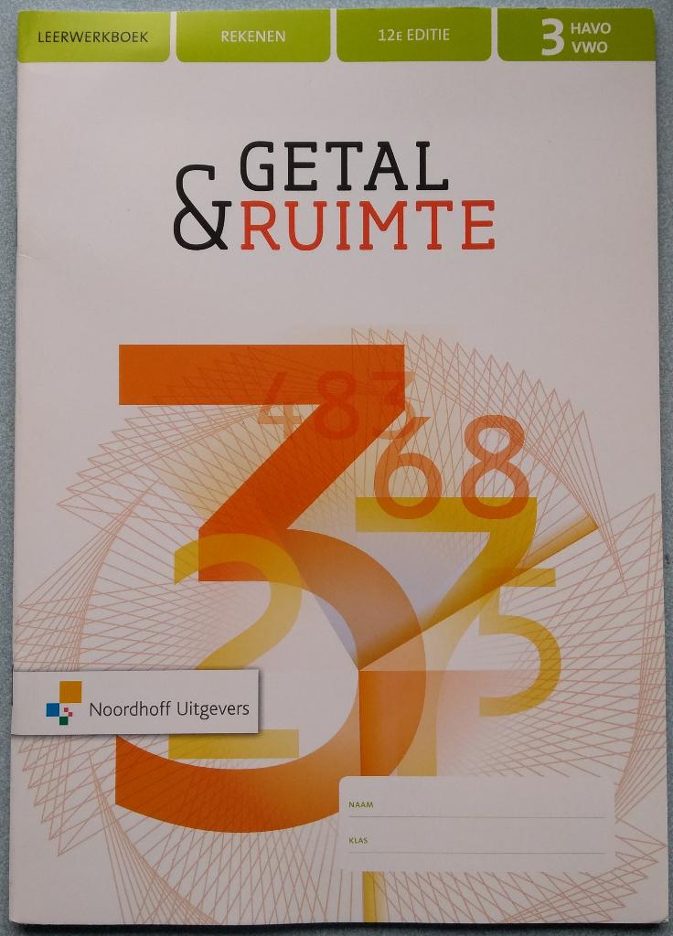 9789001901097 Getal & Ruimte Rekenen Leerwerkboek 3 havo/vwo, Boeken, Schoolboeken, Verzenden, Zo goed als nieuw, HAVO