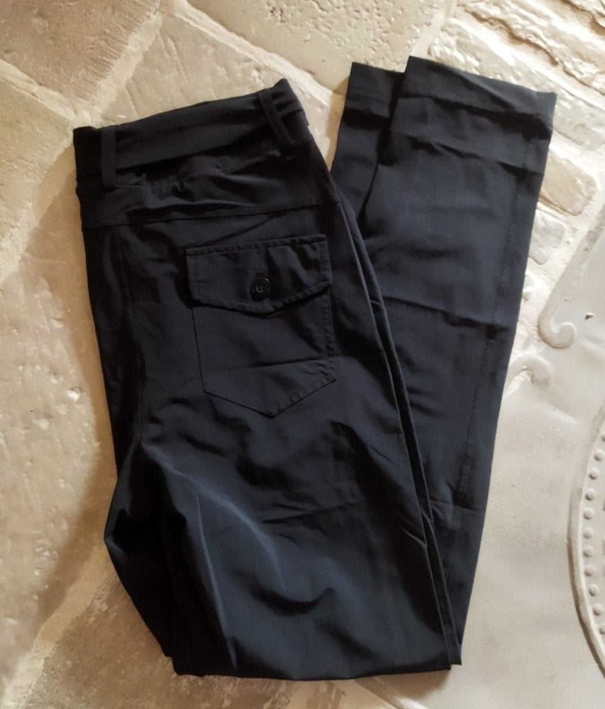 Helena Hart Travelstof Pantalon Zwart Maat M, Kleding | Dames, Maat 38/40 (M), Zwart, Zo goed als nieuw, Lang