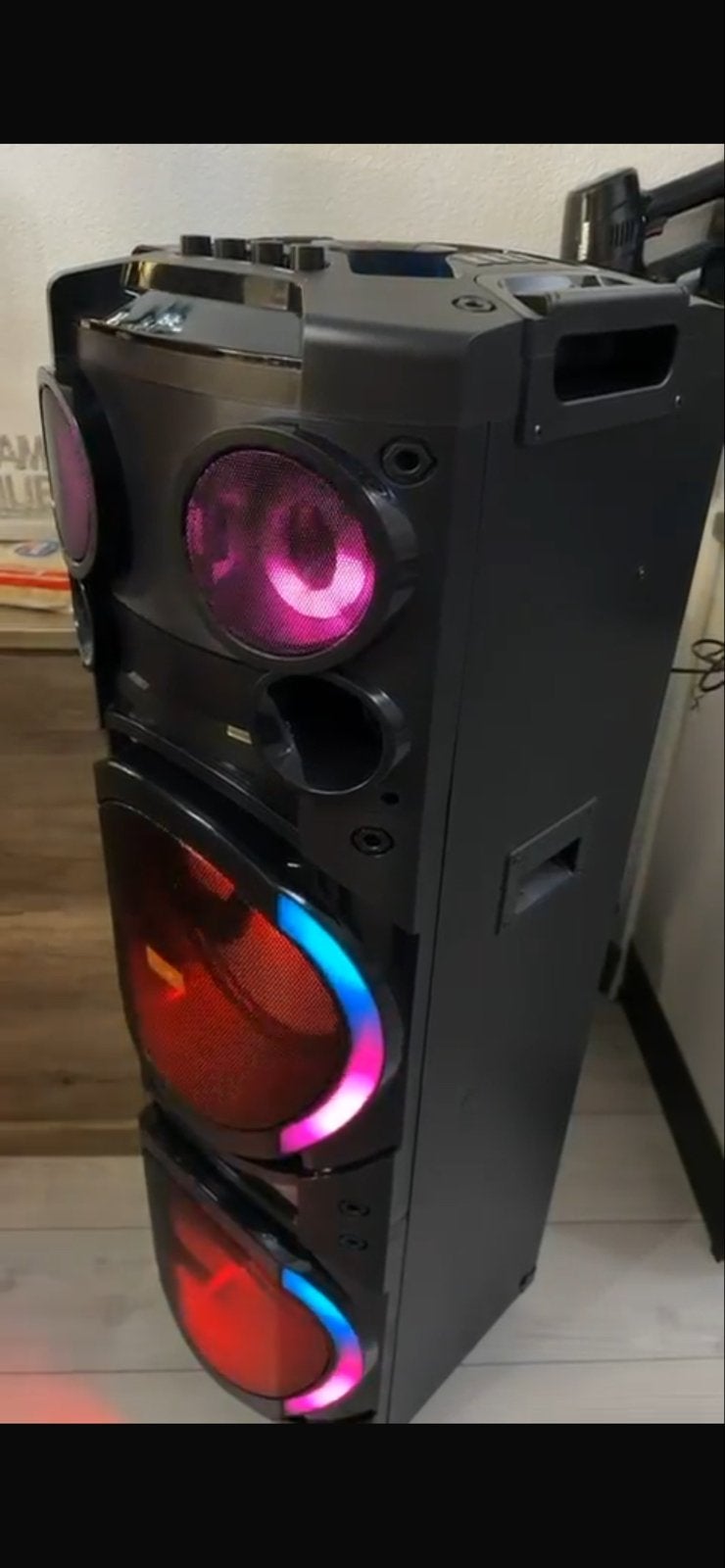Te HUUR! DG-W1210 Krachtige Party Speaker met Lichteffecten, Party speaker, Nieuw, Ophalen of Verzenden, Bluetooth