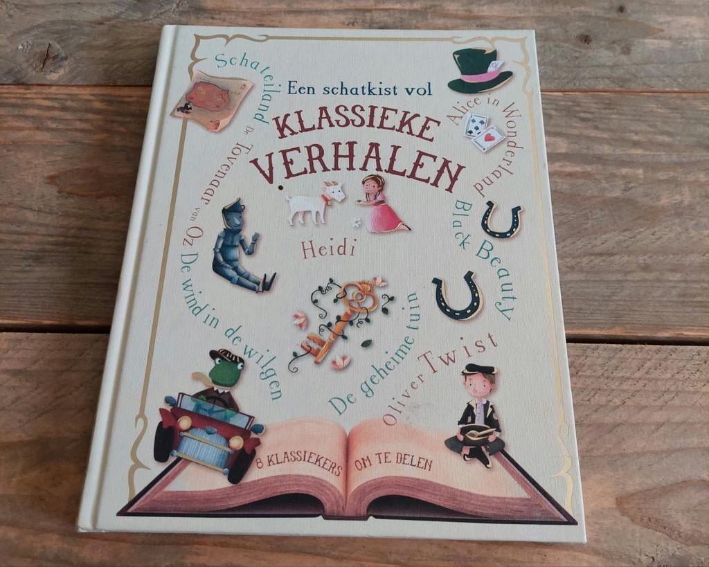 Een schatkist vol klassieke verhalen o.a. Wind in de wilgen, Boeken, Ophalen of Verzenden, Zo goed als nieuw, Prentenboek