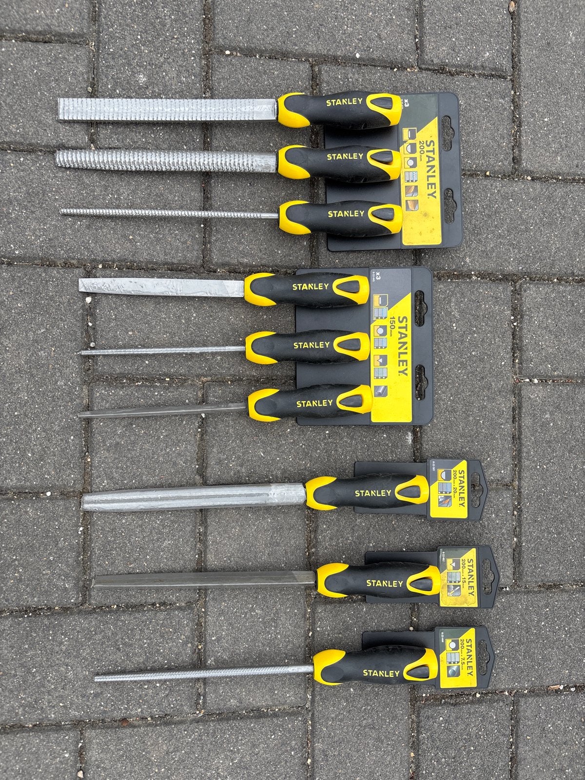 Stanley Vijlen en Raspen Set - Diverse Maten, Doe-het-zelf en Verbouw, Gereedschap | Handgereedschap, Ophalen, Nieuw, Vijl/Rasp