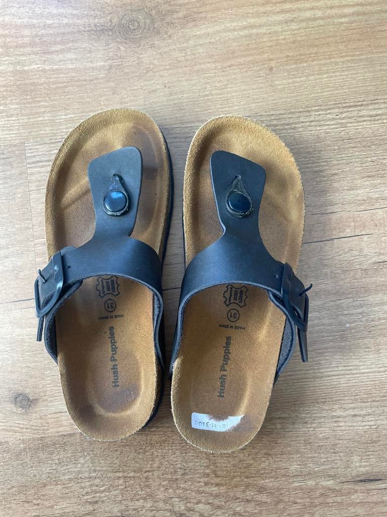 Hush Puppies slippers maat 31 met leren voetbed, Ophalen of Verzenden, Zo goed als nieuw, Jongen