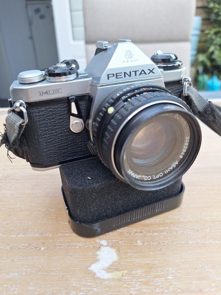 Asahi Pentax ME met 50mm en 135mm telelens, Ophalen, Spiegelreflex, Pentax