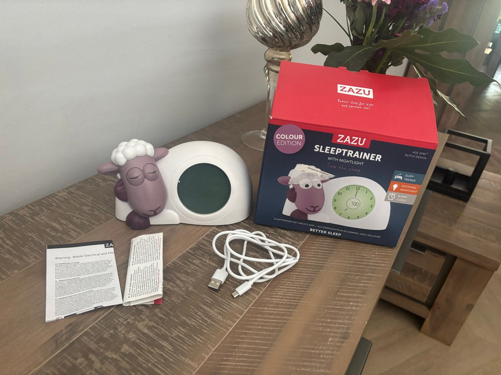 Zazu Slaaptrainer met nachtlampje - Schaap, Verzenden, Zo goed als nieuw
