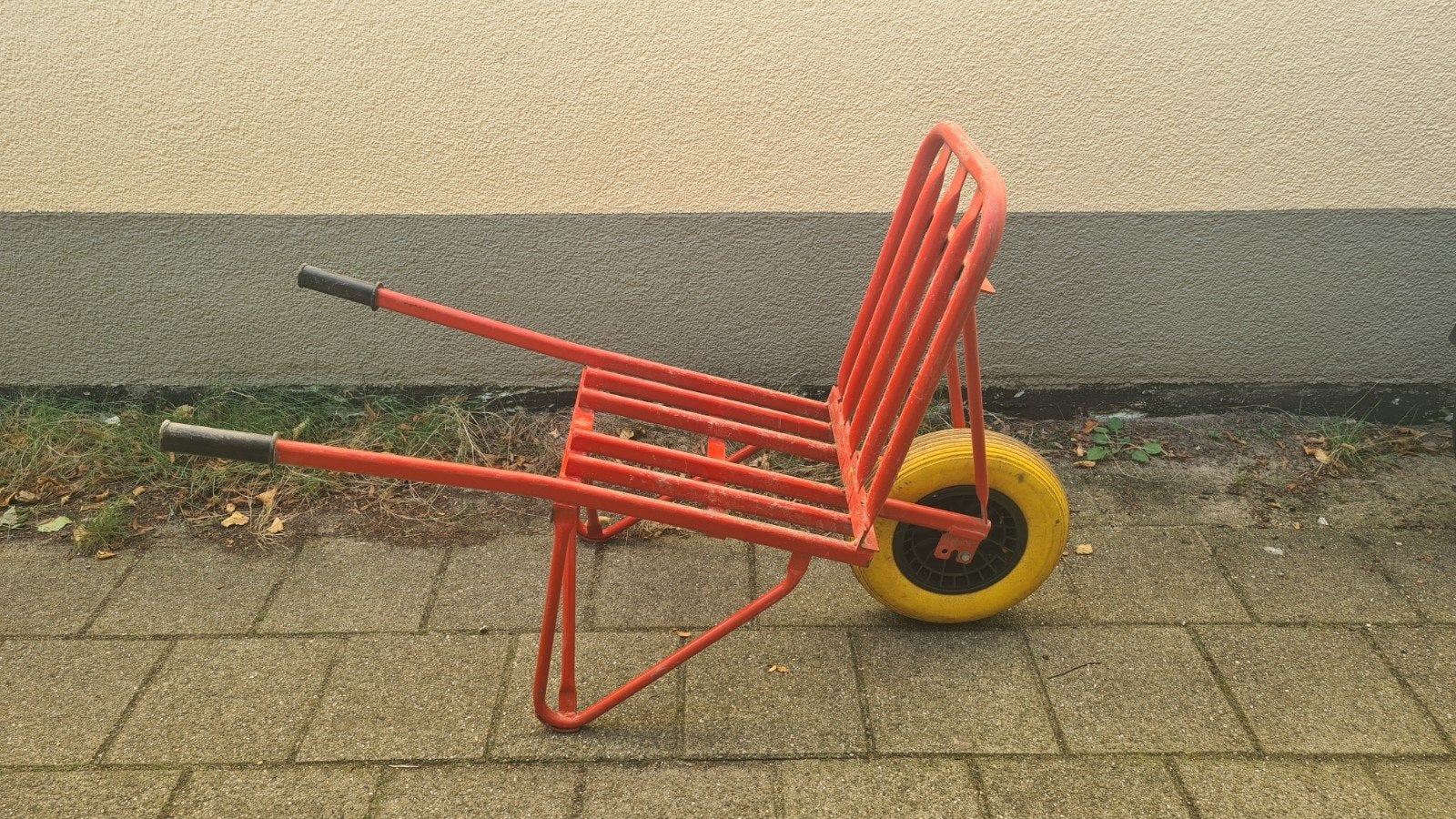 Stevige tegelkruiwagen met massieve band, Ophalen, Gebruikt, Handmatig, Onbekend