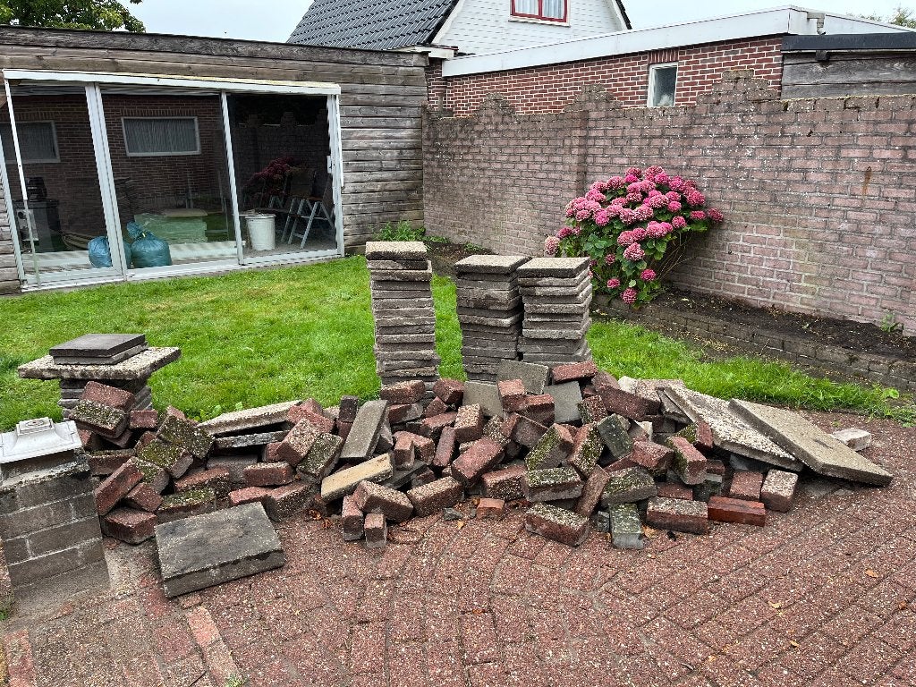 Klinkers, stoep- en grindtegels, Ophalen, Gecoat, Klinkers, Zo goed als nieuw