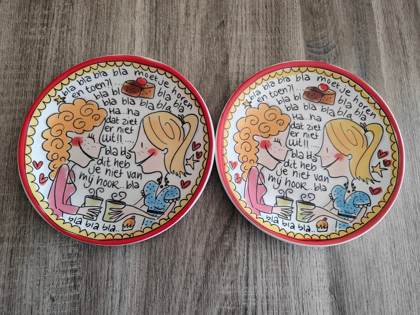 Blond Amsterdam Gebaksbordjes BlaBla ⌀18cm, Huis en Inrichting, Keuken | Servies, Nieuw, Ophalen of Verzenden, Bord(en), Modern