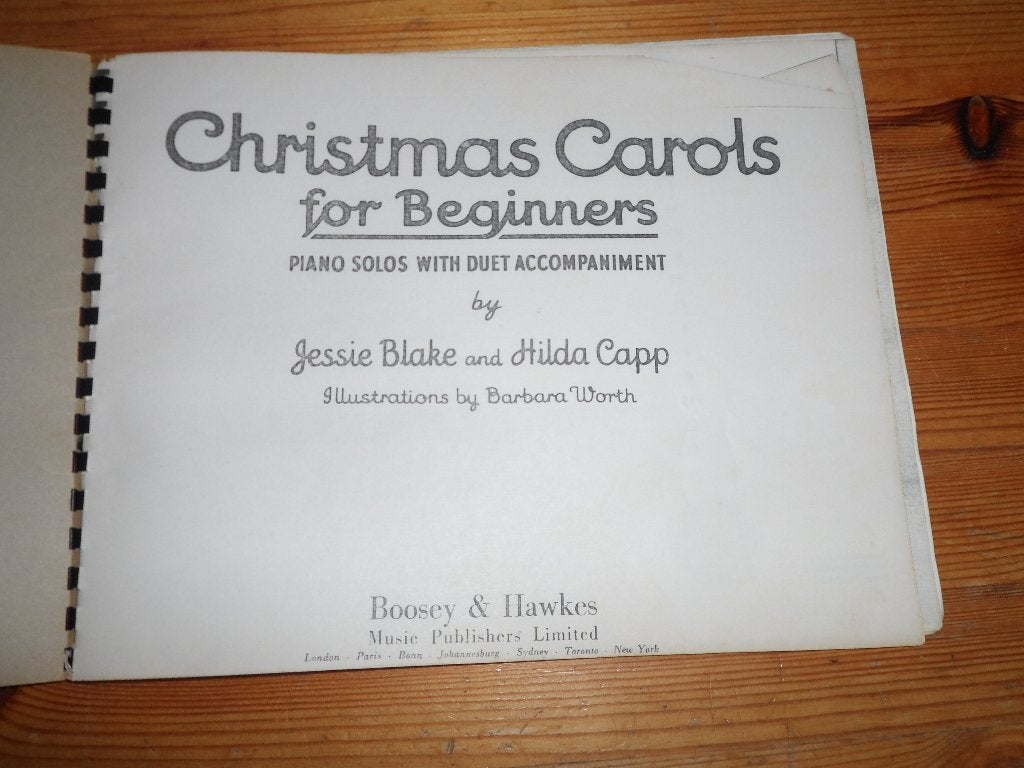 Cristmas carols for beginners - blake / capp - 4 handen, Muziek en Instrumenten, Bladmuziek, Zang, Gebruikt, Ophalen of Verzenden