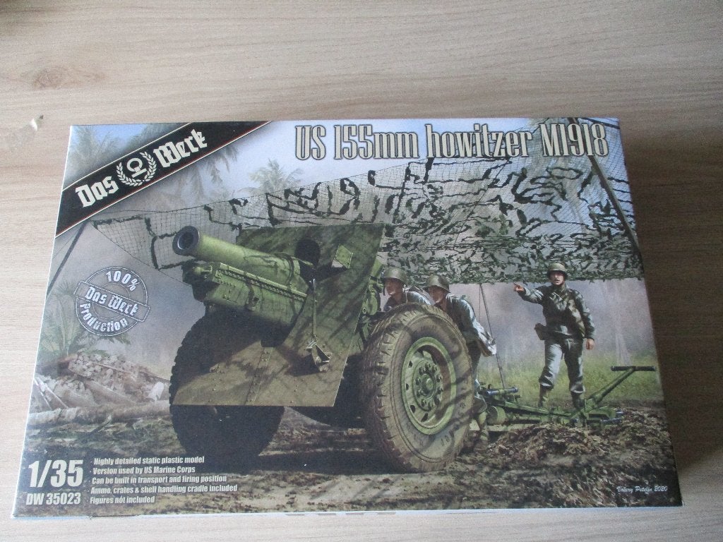 Das werk US 155mm howitzer M1918, Overige merken, 1:32 tot 1:50, Overige typen, Ophalen of Verzenden